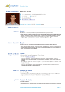 Scarica Curriculum Vitae