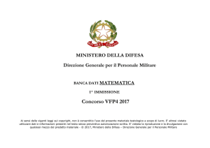 Matematica - Ministero della Difesa