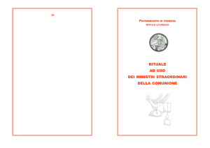 Rituale per Ministri Straordinari della Comunione