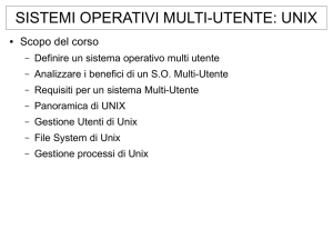 Sistemi operativi multiutente: Linux - Dipartimento di Agraria