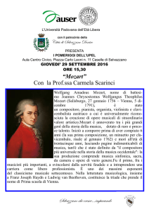“Mozart” Con la Prof.ssa Carmela Scarinci