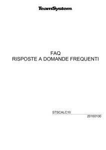 FAQ RISPOSTE A DOMANDE FREQUENTI