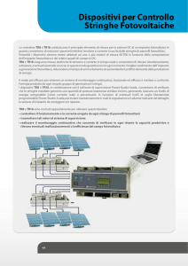 Dispositivi per Controllo Stringhe Fotovoltaiche - MyW-CMS
