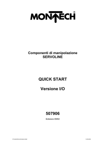 QUICK START Versione I/O 507906