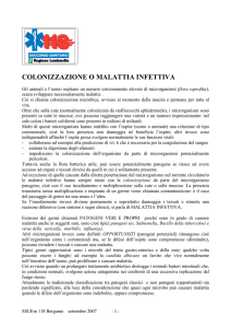 colonizzazione o malattia infettiva - Digilander