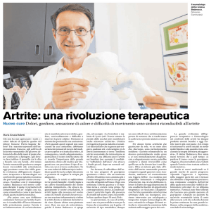 Artrite: una rivoluzione terapeutica