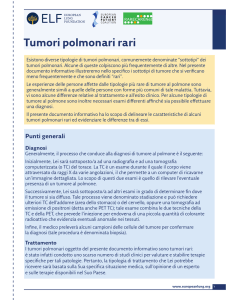 Tumori polmonari rari - European Lung Foundation