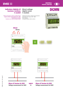Indicatore digitale di tensione continua 4 moduli Direct voltage