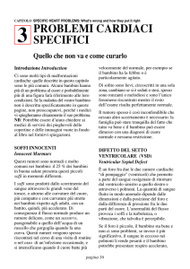 PROBLEMI CARDIACI SPECIFICI