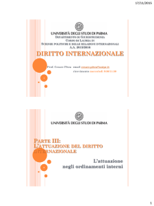 DIRITTO INTERNAZIONALE