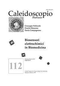 Biosensori elettrochimici in Biomedicina