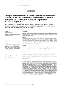Terapia antidepressiva e Brain-Derived Neurotrophic Factor (BDNF