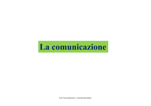 2. La comunicazione - unisalento – scienze della formazione