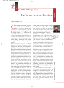 L`anima e la neurobioetica - Riviste dell`Ateneo Pontificio Regina