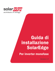 Guida di installazione SolarEdge – MAN-01-00017-1.5