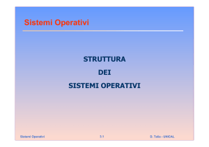 Strutture dei Sistemi Operativi
