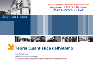 Teoria Quantistica e Struttura Atomica (2) - ISCaMaP