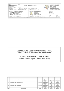 DESCRIZIONE DELL`IMPIANTO ELETTRICO E DELLE RELATIVE