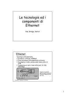 Tecnologie e componenti di Ethernet