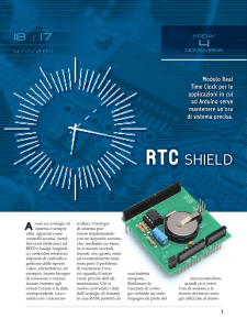 rtc shield - Futura Elettronica