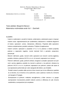 Bergamini-Barozzi Matematica multimediale.verde Vol.1