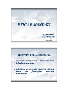 etica e mandati