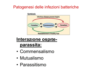 Patogenesi delle infezioni batteriche