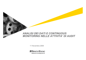 analisi dei dati e continuous monitoring nelle attivita` di audit