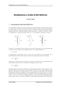 Modellazione e Analisi di Reti Elettriche