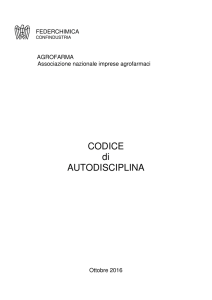 CODICE di AUTODISCIPLINA - Agrofarma