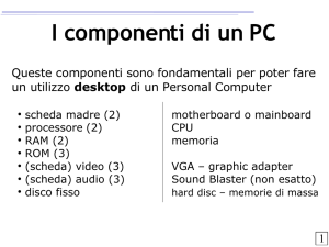 I componenti di un PC