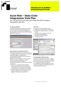 Ascot Web - Stato Civile - Integrazione VistaPlan
