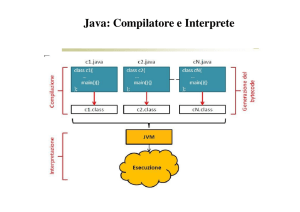 Java: Compilatore e Interprete