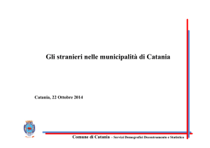 Gli extra comunitari nelle municipalità di Catania