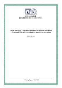 Albania-Grecia bis - Dipartimento di Economia