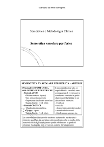 Semeiotica e Metodologia Clinica Semeiotica vascolare