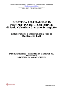 Didattica dell`italiano in prospettiva interculturale