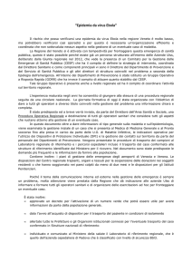 ebola san bonifacio nota - Azienda Ospedaliera di Padova