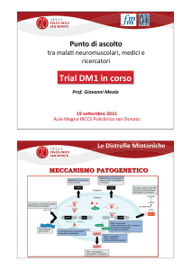 Trial DM1 in corso - Fondazione Malattie Miotoniche