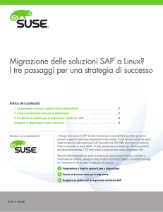 Migrazione delle soluzioni SAP® a Linux? I tre passaggi per