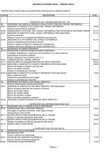 regione autonoma friuli - venezia giulia tariffe delle