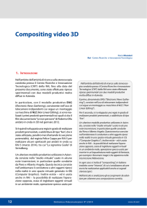 Compositing video 3D - Centro Ricerche Rai