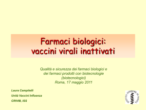 Farmaci biologici: vaccini virali inattivati