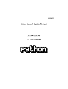 Appunti sul linguaggio Python - Digilander