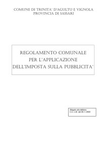 Regolamento Imposta sulla Pubblicità