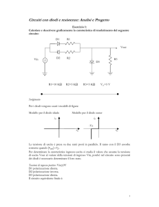 Circuiti con diodi e resistenze: Analisi e Progetto