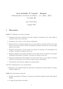 programma svolto di fisica – as 2014 – 2015 classe