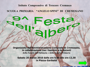 Festa dell Albero - Istituto Comprensivo di Trescore Cremasco