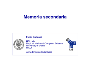 Memoria secondaria - Server users.dimi.uniud.it