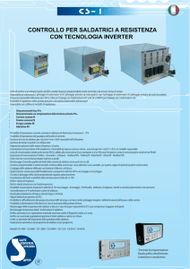 controllo per saldatrici a resistenza con tecnologia inverter